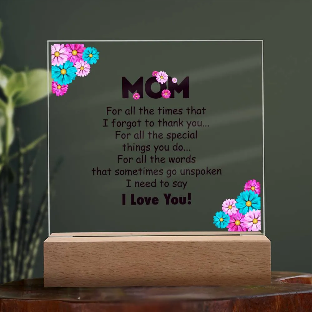 To My Mom Gifts from Daughter and Son, for All the Time That I Forgot to Thank You