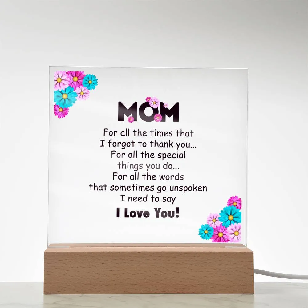 To My Mom Gifts from Daughter and Son, for All the Time That I Forgot to Thank You