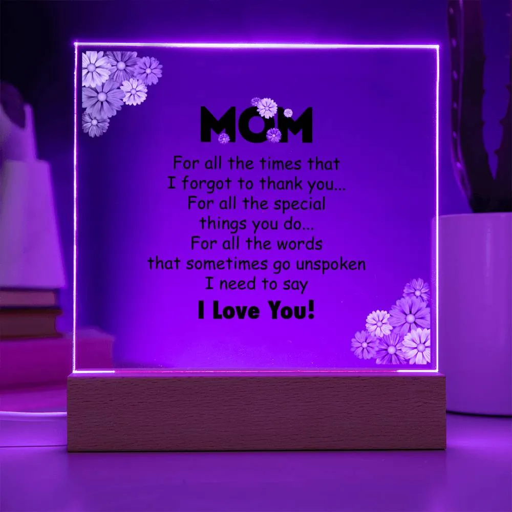 To My Mom Gifts from Daughter and Son, for All the Time That I Forgot to Thank You