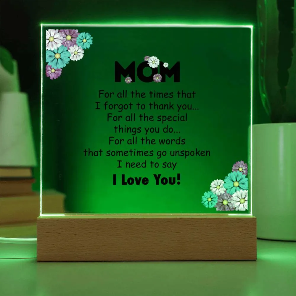 To My Mom Gifts from Daughter and Son, for All the Time That I Forgot to Thank You