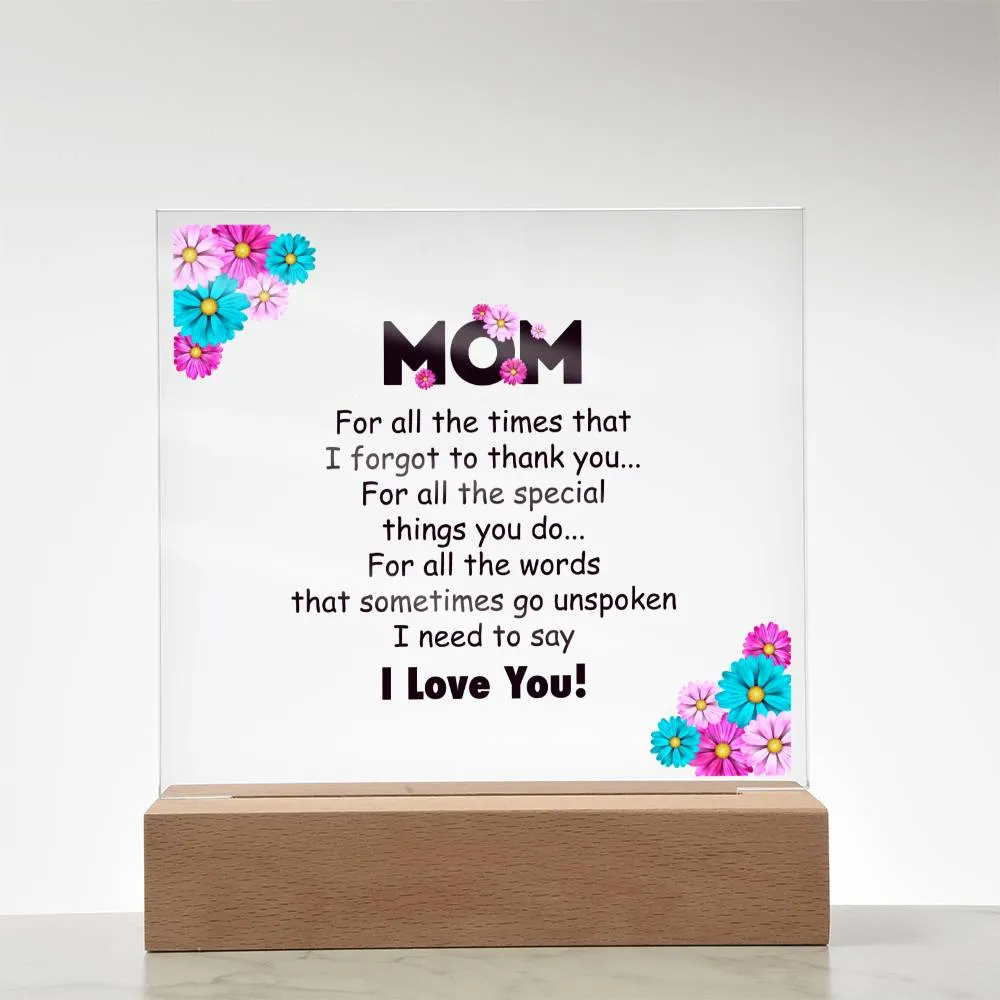 To My Mom Gifts from Daughter and Son, for All the Time That I Forgot to Thank You