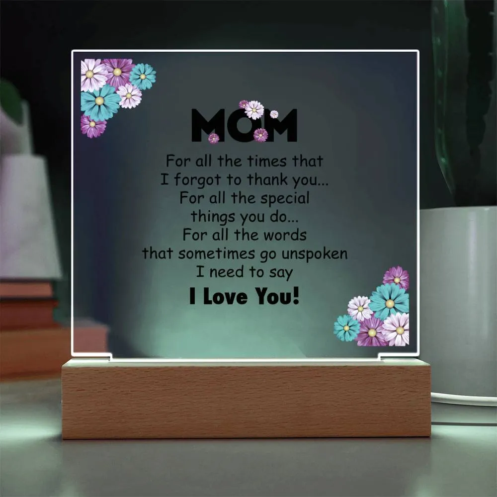 To My Mom Gifts from Daughter and Son, for All the Time That I Forgot to Thank You