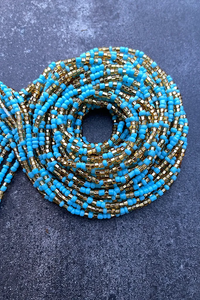 Tranquil Breeze Tie On Waist Beads