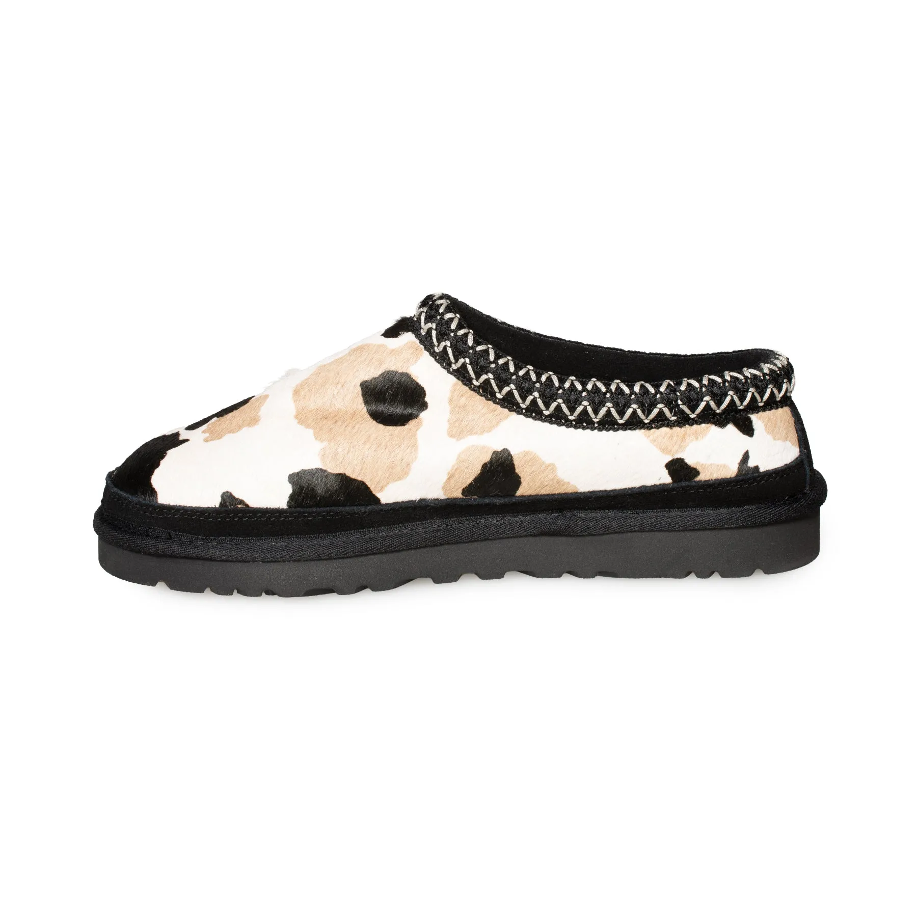 UGG Tasman Cow Print Black Slippers - Men's