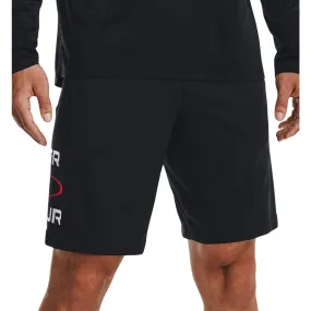 Under Armour Tech Wordmark Graphic Mens Training Shorts - Black