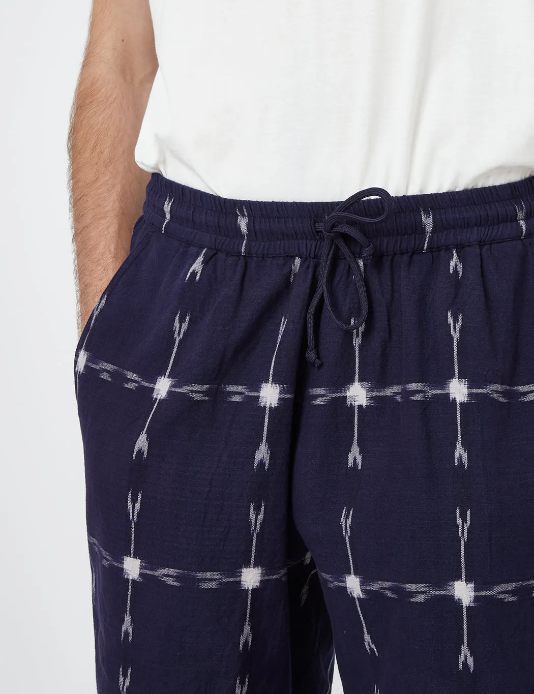 Universal Works Lumber Shorts - Indian Ikat Indigo