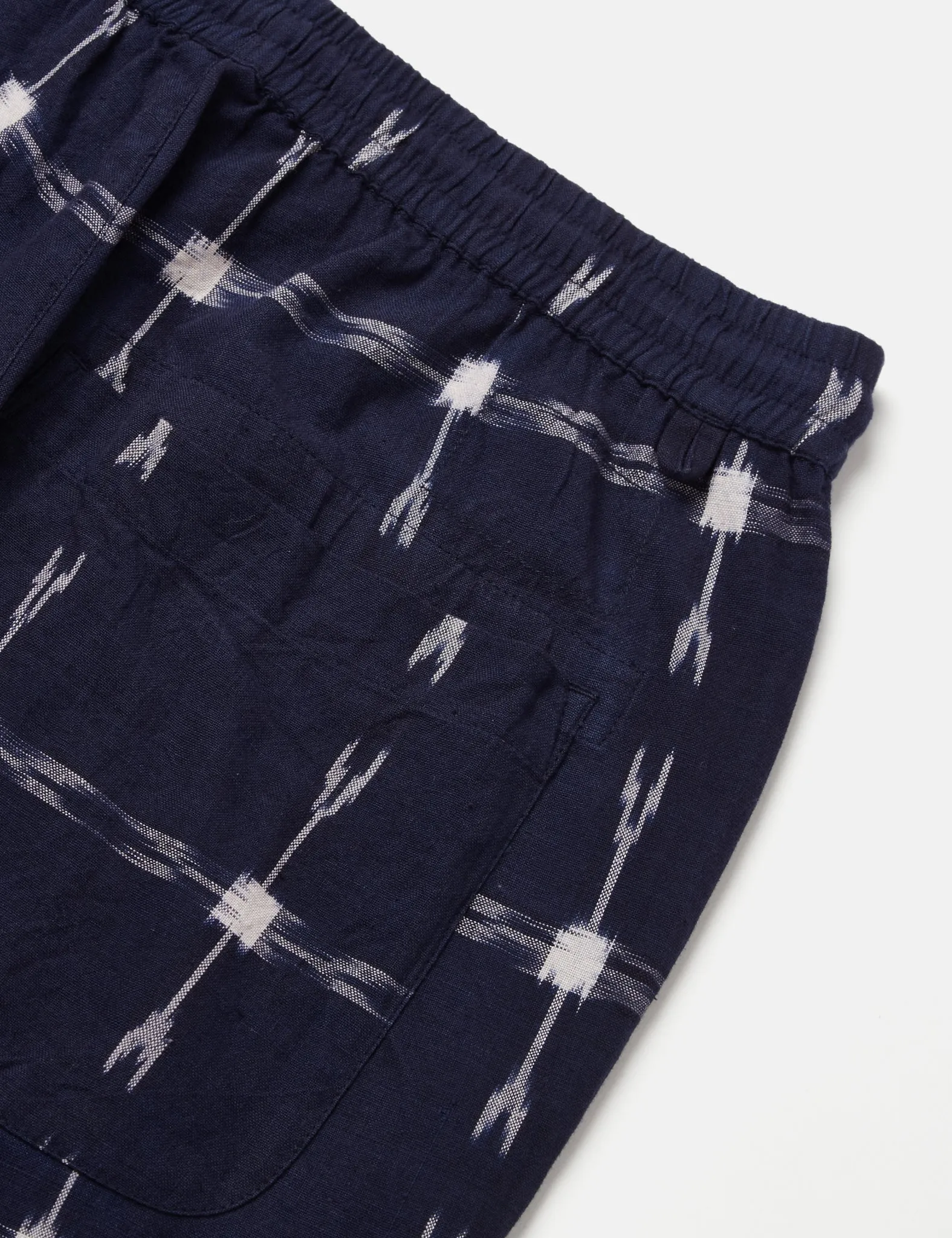 Universal Works Lumber Shorts - Indian Ikat Indigo