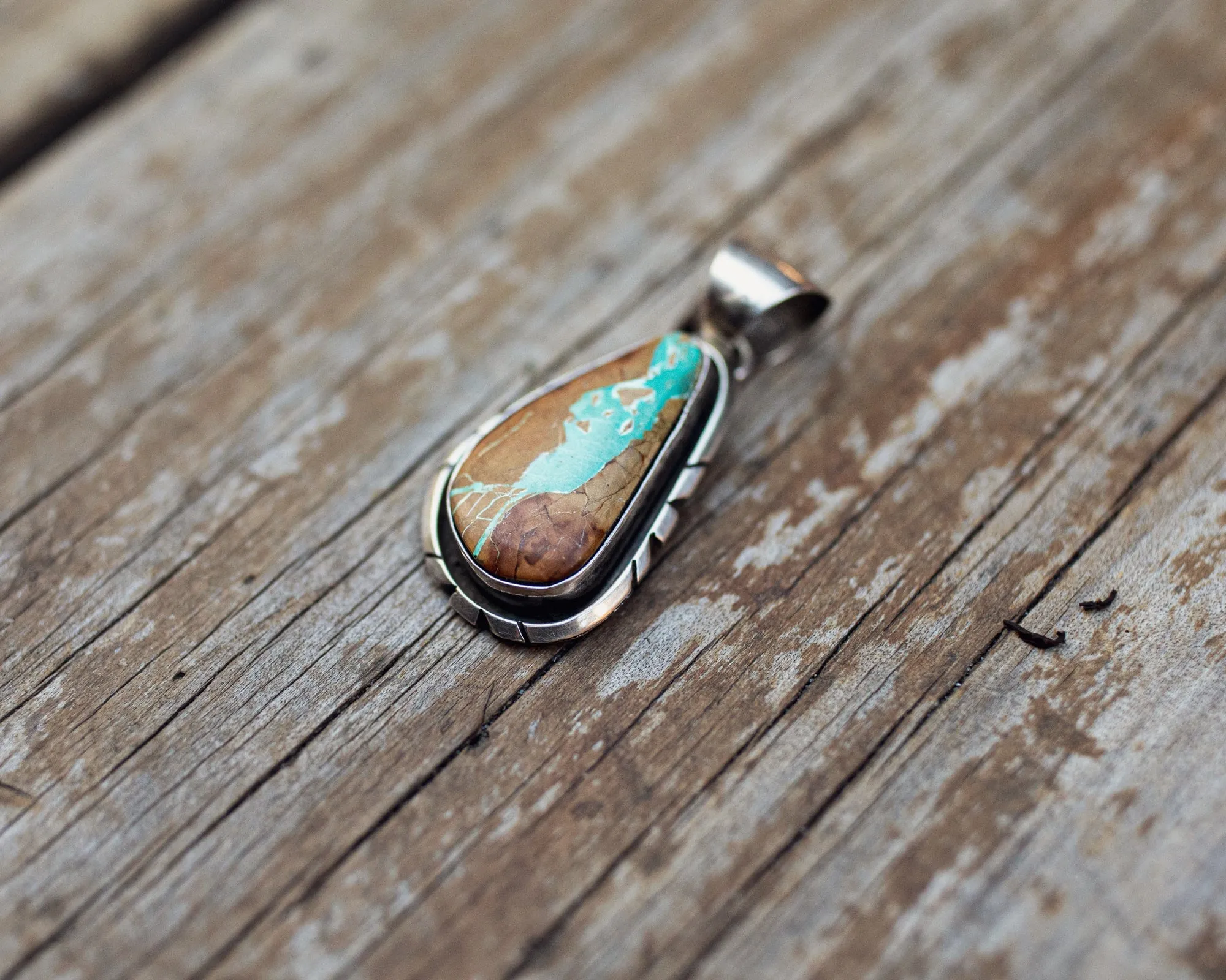 Vintage Navajo Pendant with Royston Turquoise