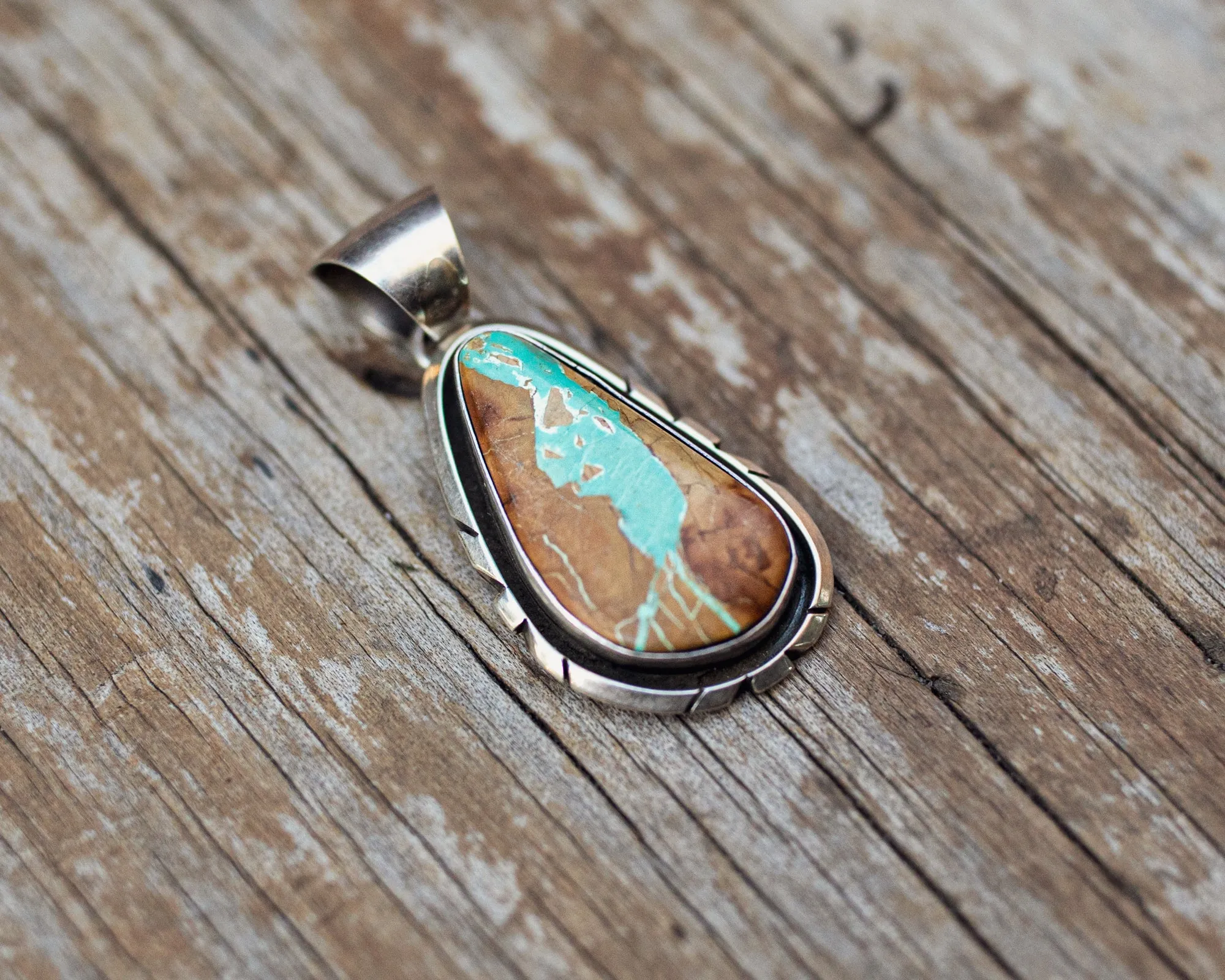 Vintage Navajo Pendant with Royston Turquoise