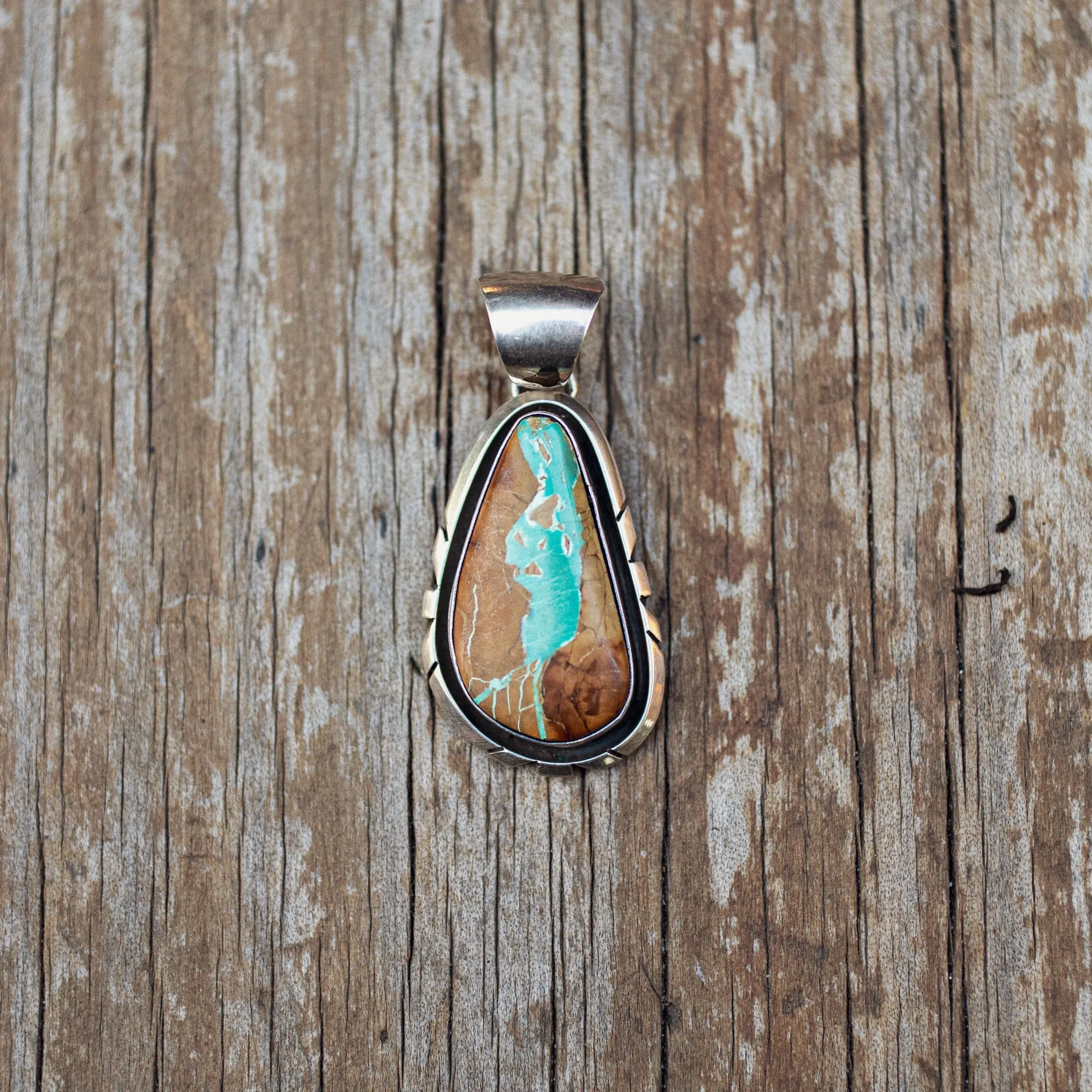 Vintage Navajo Pendant with Royston Turquoise