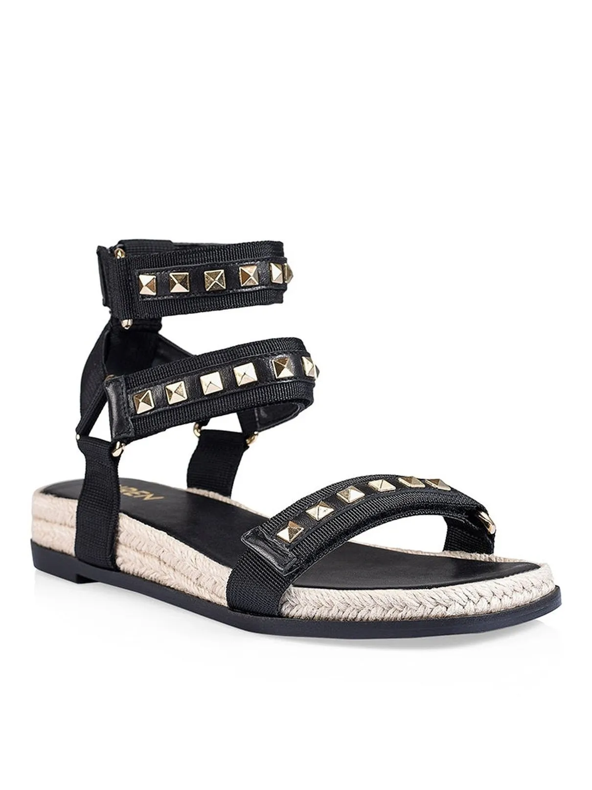 Volley Strappy Sandals - Black