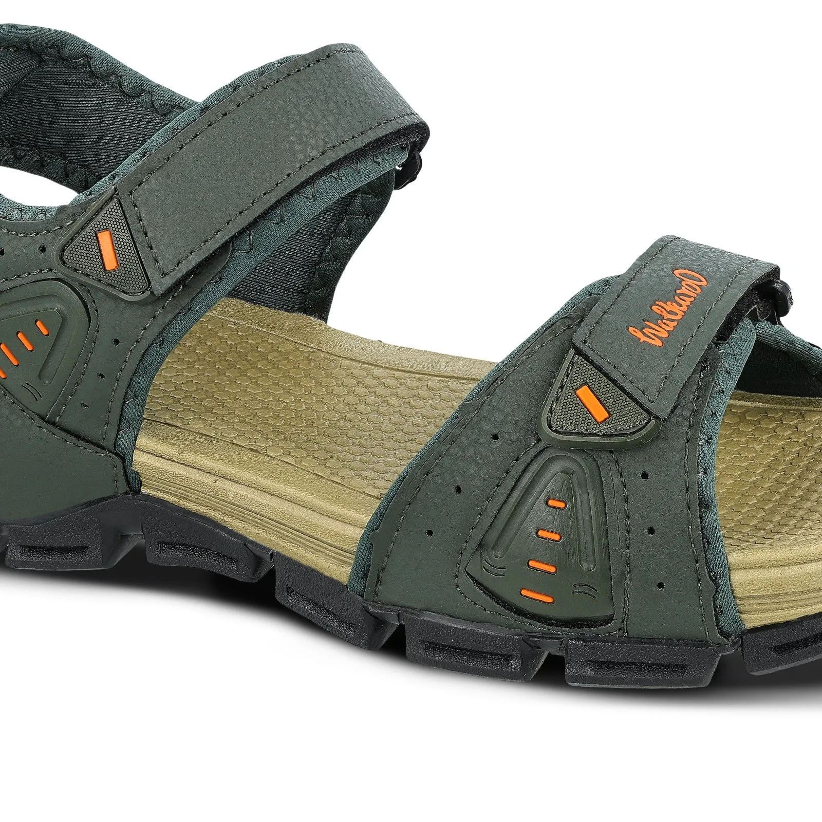 Walkaroo Men Sandals  - WC4405 Olive Green