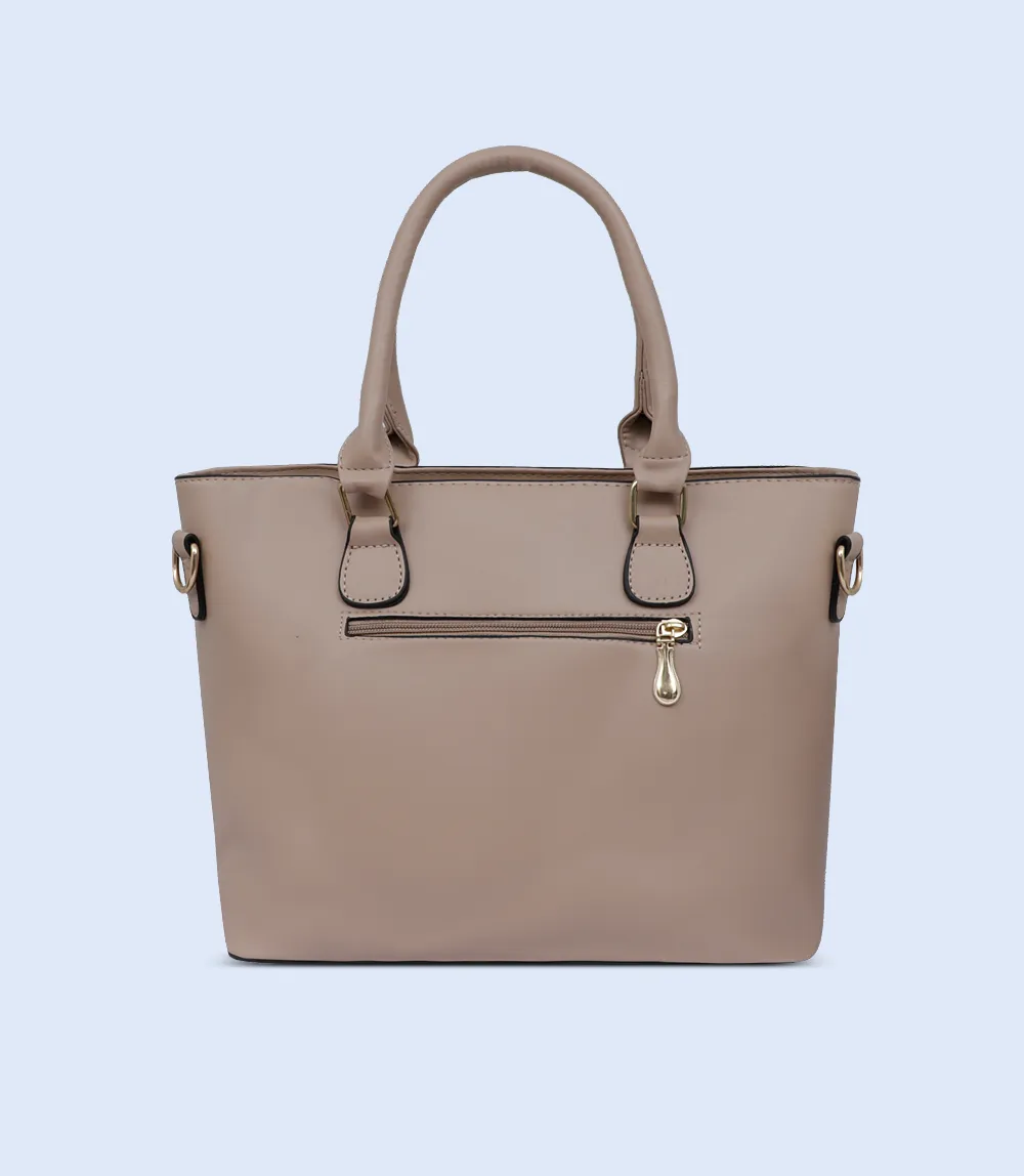 WB2766-BEIGE-Women Shoulder Bag