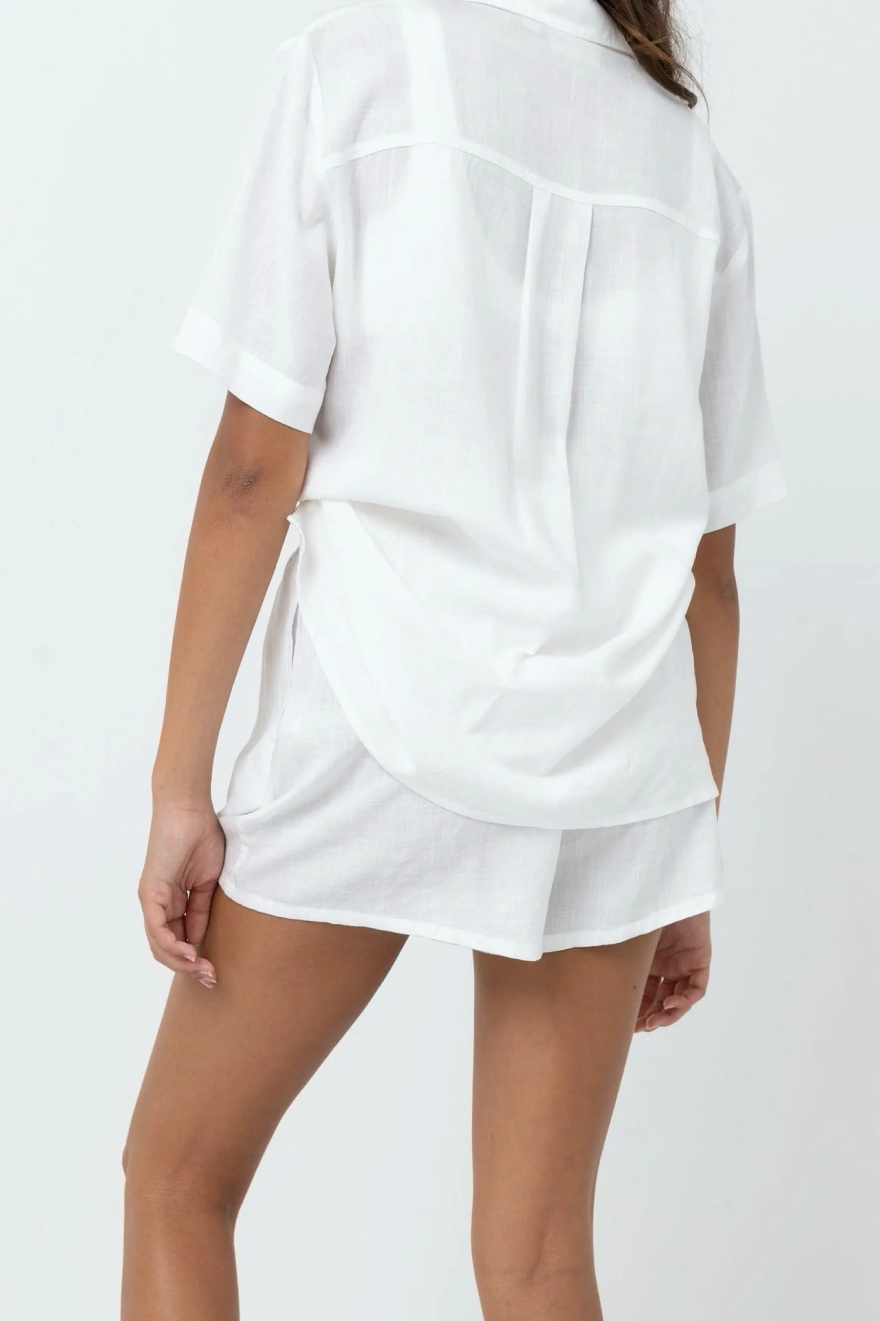 White Classic Beach Short