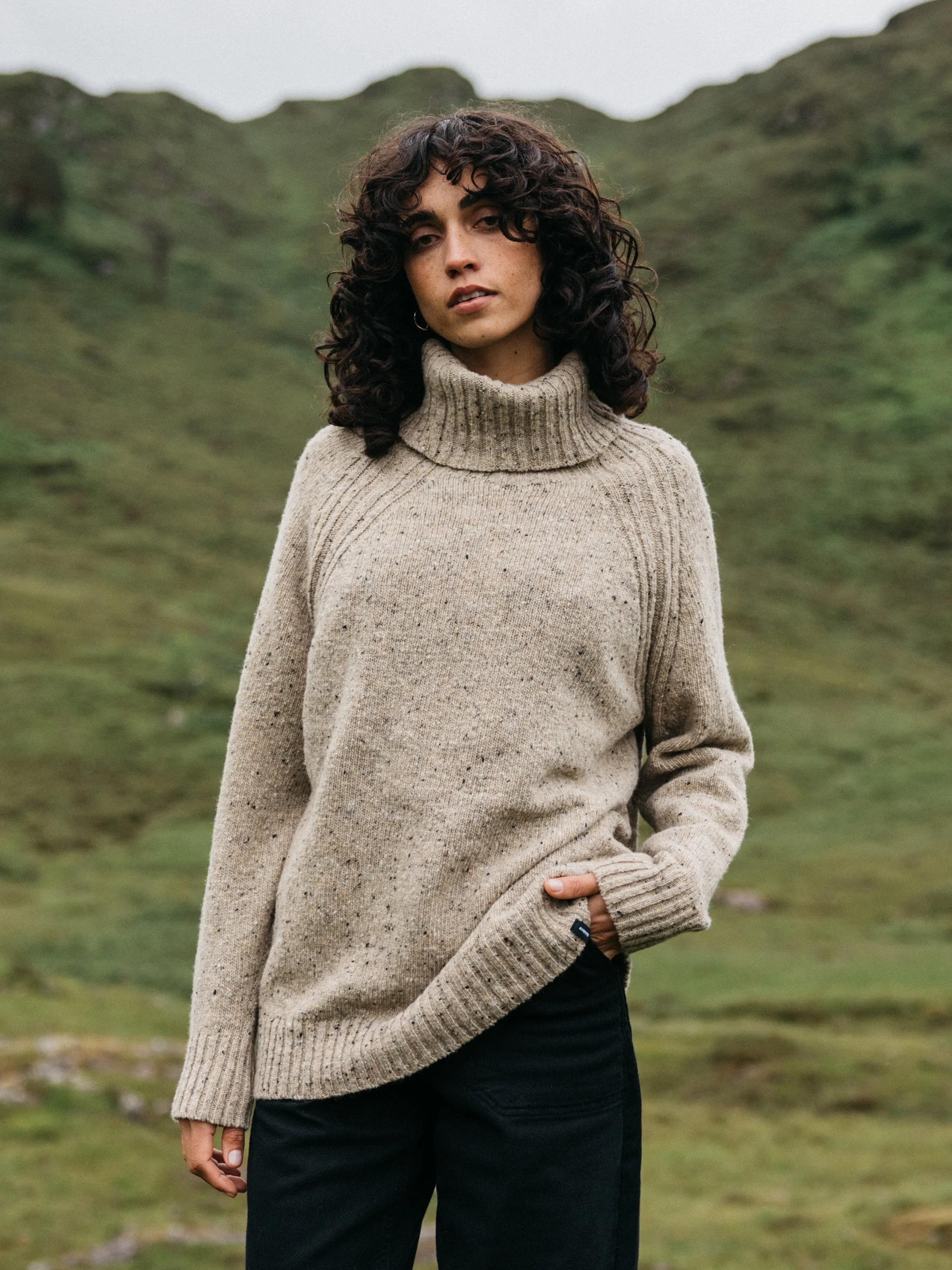 Women's Farne Roll Neck Knit Jumper