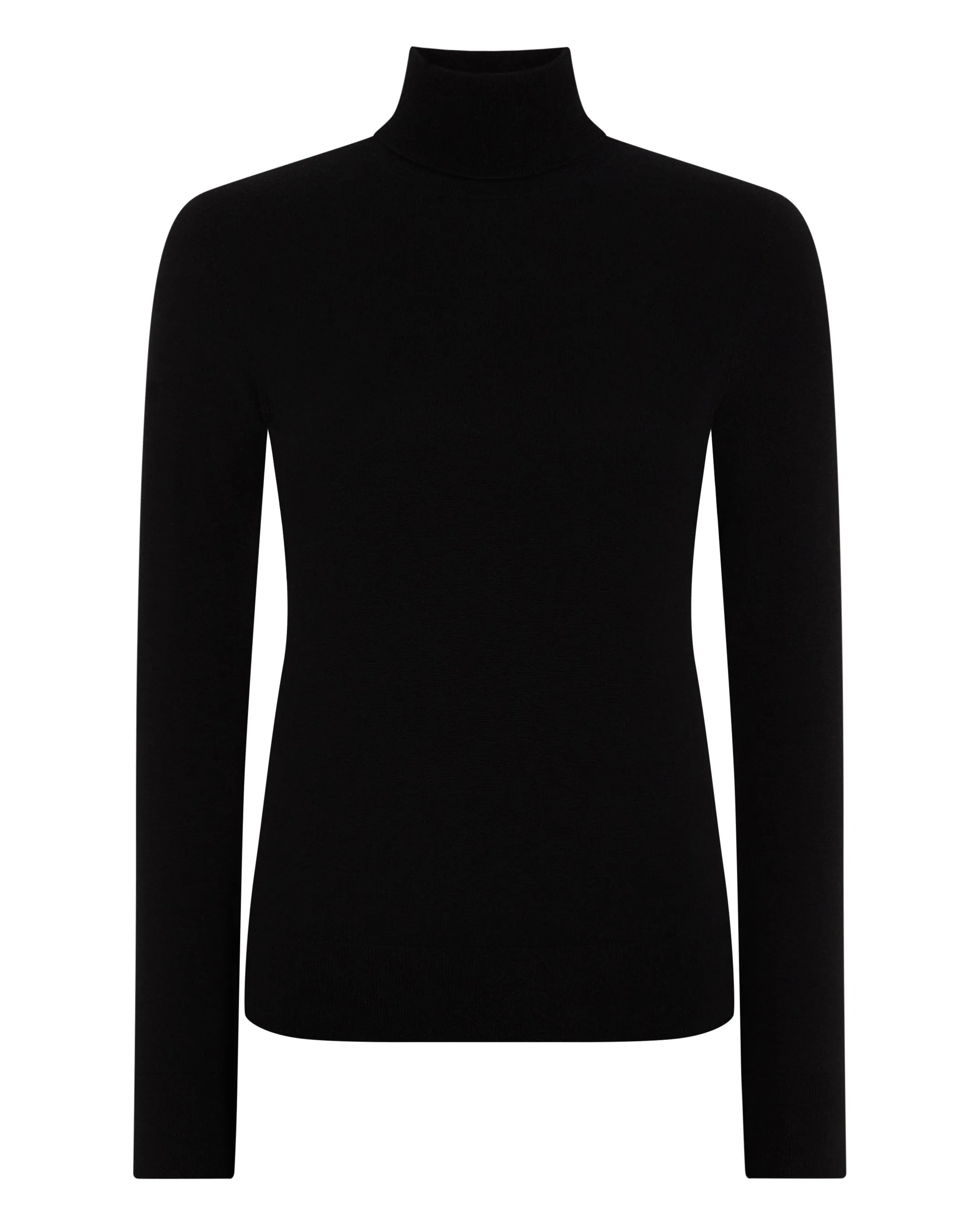 Women's Margot Superfine Cashmere Roll Neck Jumper Black