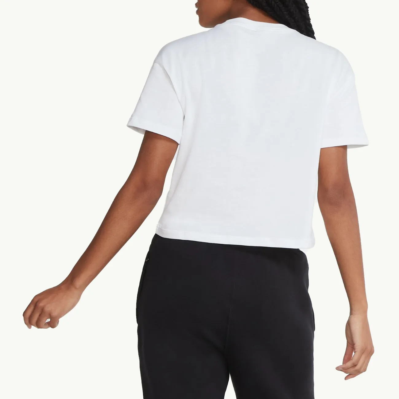 Women's NRG Soloswoosh SS Tee - White/Black