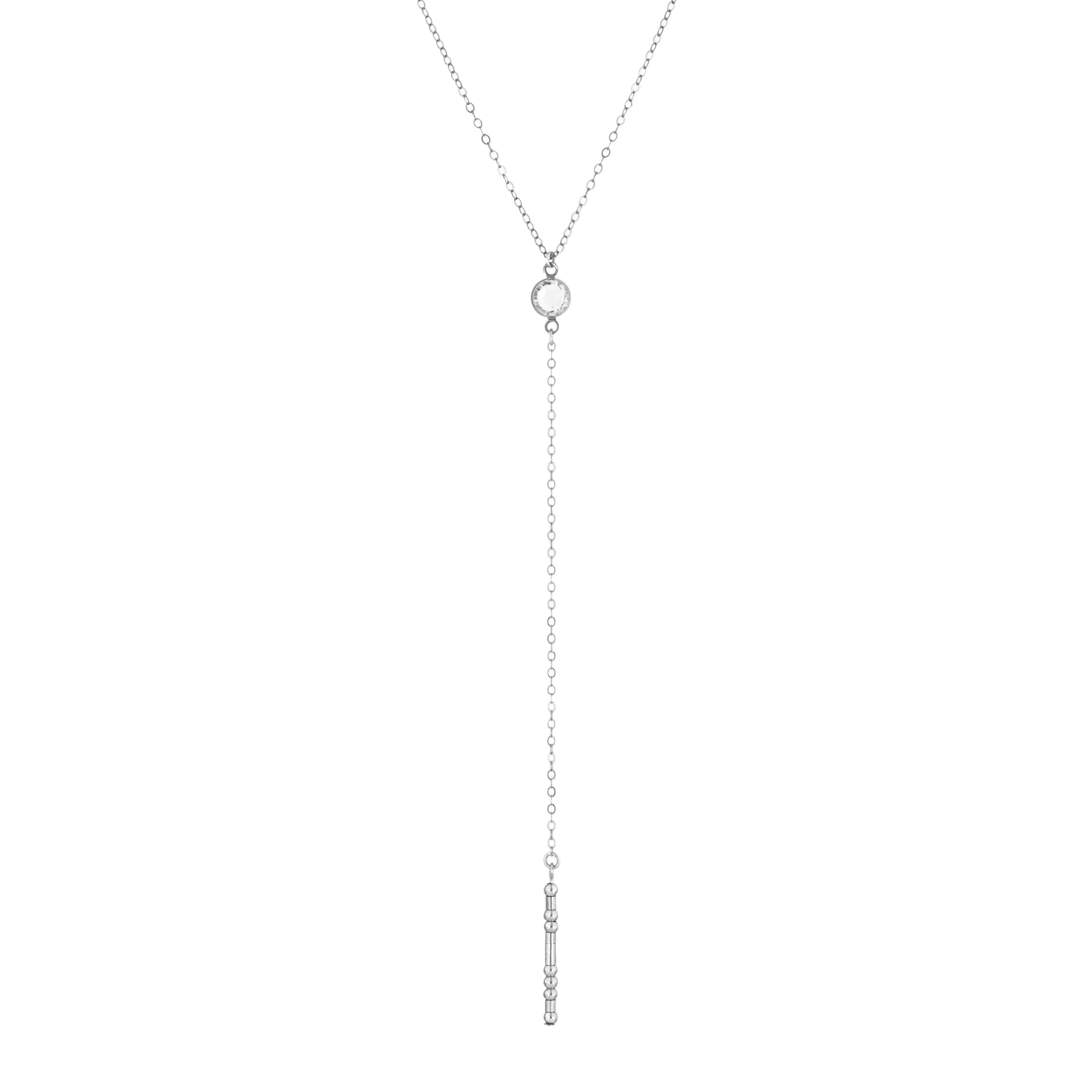 ZARLA - MORSE CODE Y NECKLACE